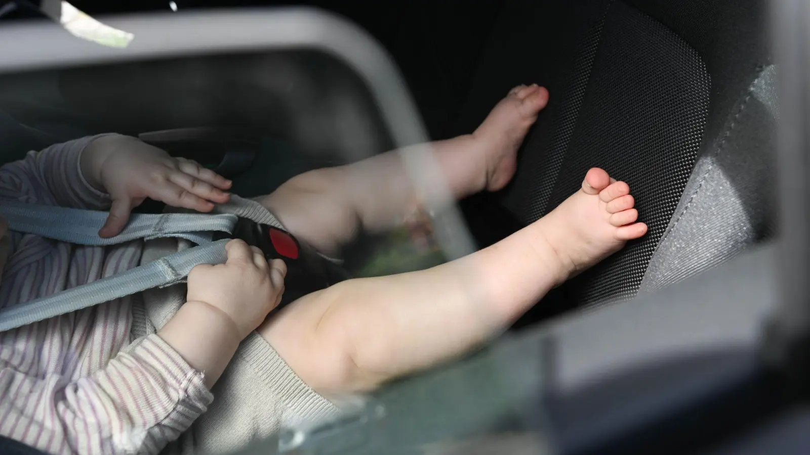 Ein Säugling wurde in Hamminkeln aus einem überhitzten Auto gerettet. (Symbolbild)  (Foto: Bernd Weißbrod/dpa)