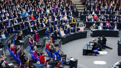 Volles Haus bei der ersten Sitzung des neuen Bundestages. (Foto: Kay Nietfeld/dpa)