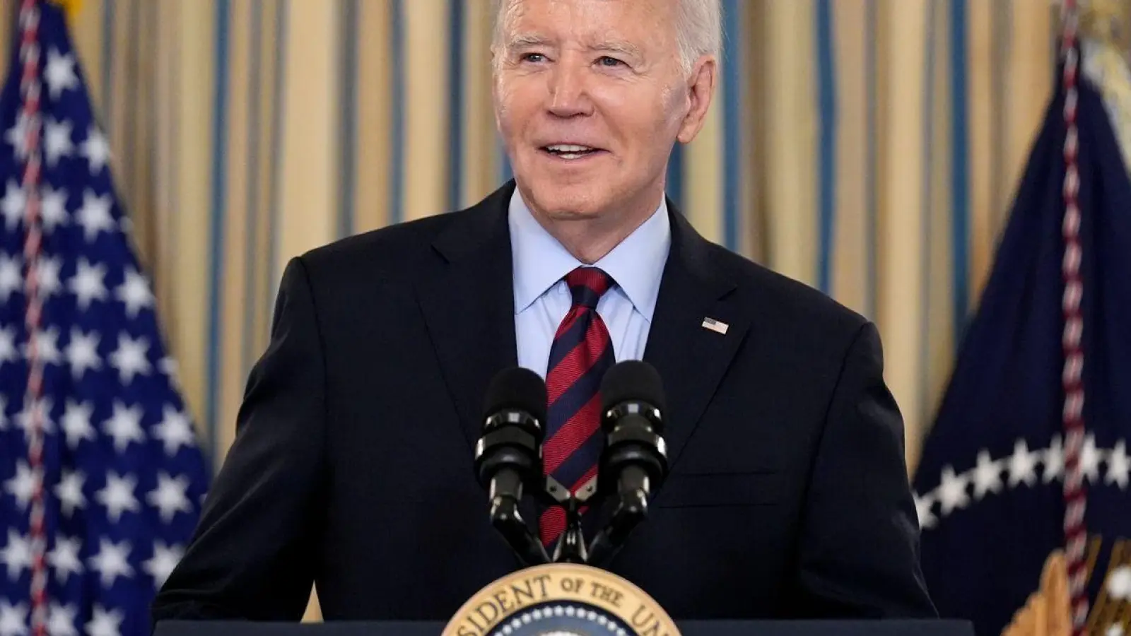 Joe Biden hat keine ernstzunehmende innerparteiliche Konkurrenz. (Foto: Andrew Harnik/AP/dpa)
