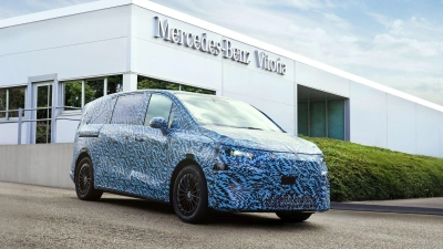 Mercedes startet 2026 mit der neuen V-Klasse mit dem VLE mit einer Reichweite von über 500 Kilometern und Allradlenkung. (Foto: Mercedes-Benz AG/dpa-tmn)