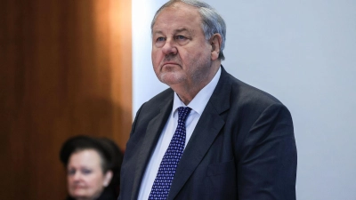 Hanno Berger im Bonner Strafprozess 2022. (Foto: Oliver Berg/dpa)