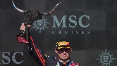 Max Verstappen holt im Titelkampf immer mehr auf. (Foto: Nick Didlick/AP/dpa)