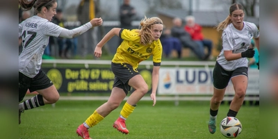 „Es gab noch keinen Tag, an dem ich keine Lust auf Fußball hatte”: Dana Keßler im gelben Trikot des SV Weinberg. (Foto: Markus Zahn)