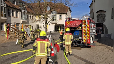 Zum zweiten Mal in zwei Monaten musste die Feuerwehr zur Mittelschule in Neustadt ausrücken. Der Brand war schnell gelöscht. (Foto: Rainer Weiskirchen )