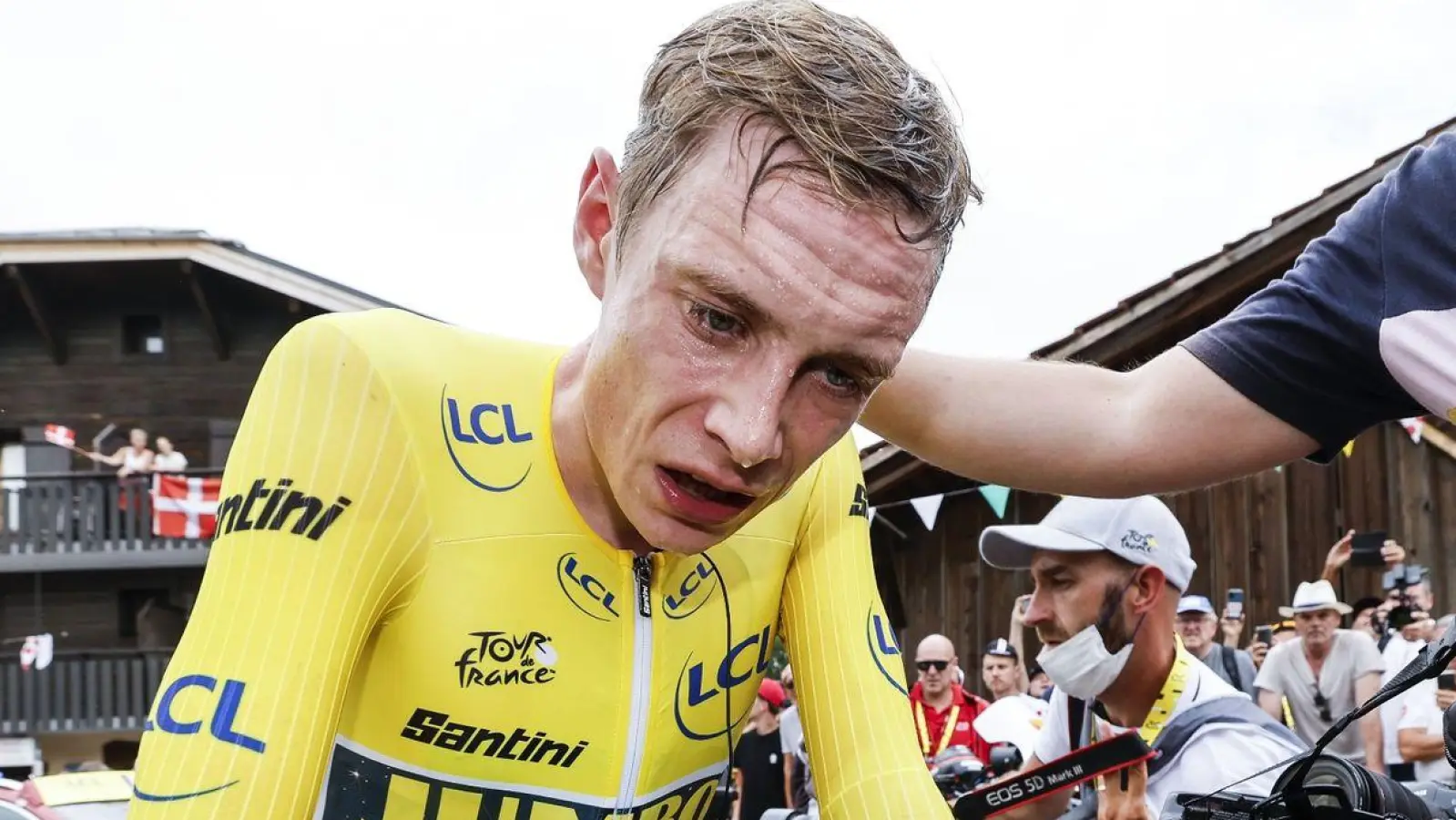 Jonas Vingegaard wird bei der Tour de France starten. (Foto: Pool Corvos Tim Van Wichelen/belga/dpa)