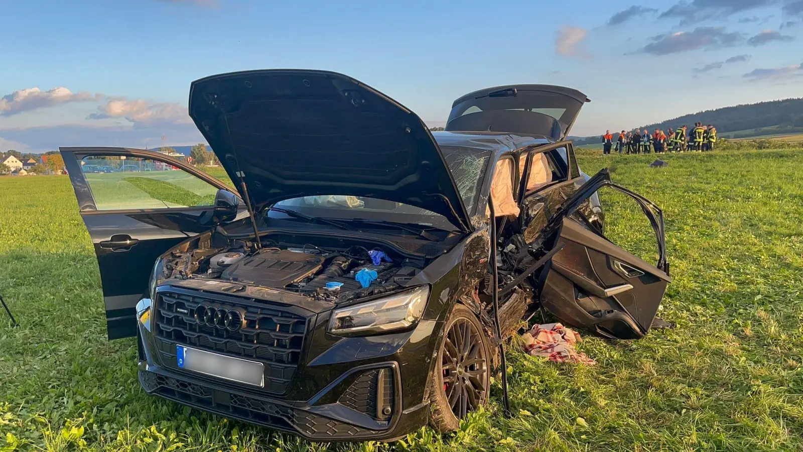 Die Ursache für den schweren Unfall war noch unklar.  (Foto: Felix Besold/NEWS5/dpa)