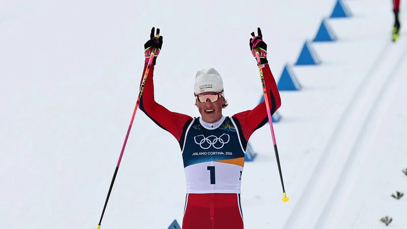 Johannes Hoesflot Klaebo war bei diesen Winterspielen unaufhaltsam. (Foto: Daniel Karmann/dpa)
