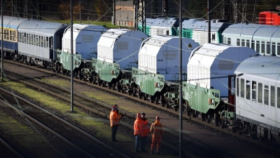 Der Castor-Transport hat Deutschland erreicht. (Foto: Jason Tschepljakow/dpa)