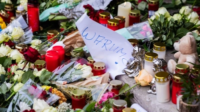 Die Anteilnahme in Magdeburg ist nach der schrecklichen Tat von Magdeburg groß.  (Foto: Christoph Soeder/dpa)