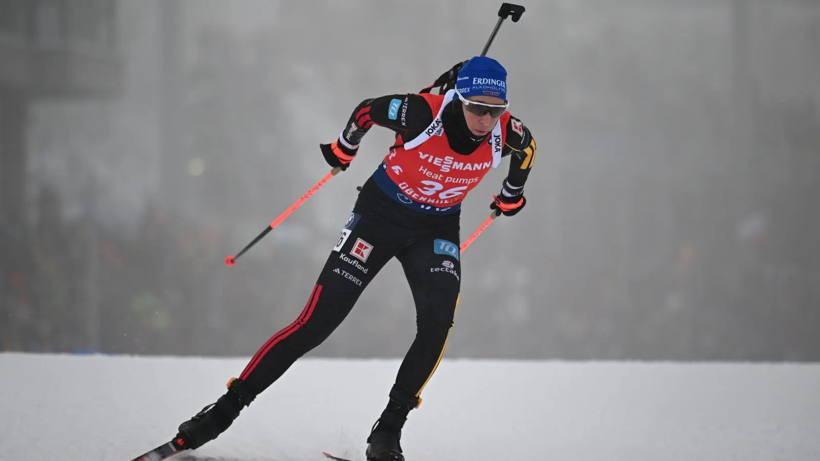 Franziska Preuß war in Oberhof beste Deutsche. (Foto: Hendrik Schmidt/dpa)