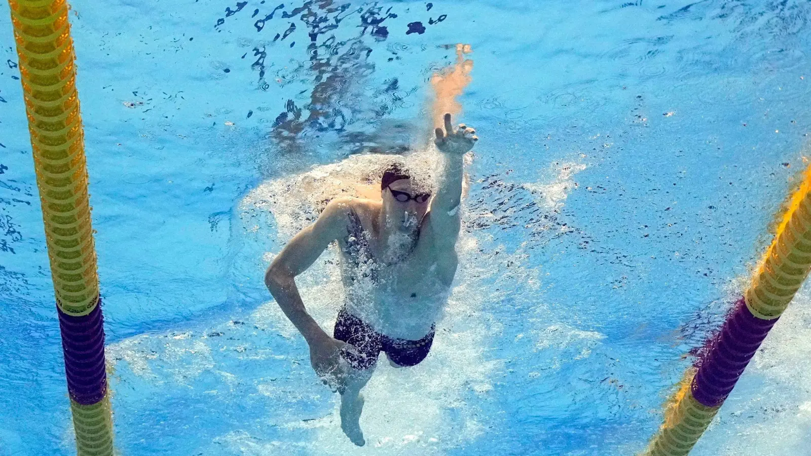 Verfehlte über 1500 Meter Freistil das Finale deutlich: Florian Wellbrock. (Foto: David J. Phillip/AP)