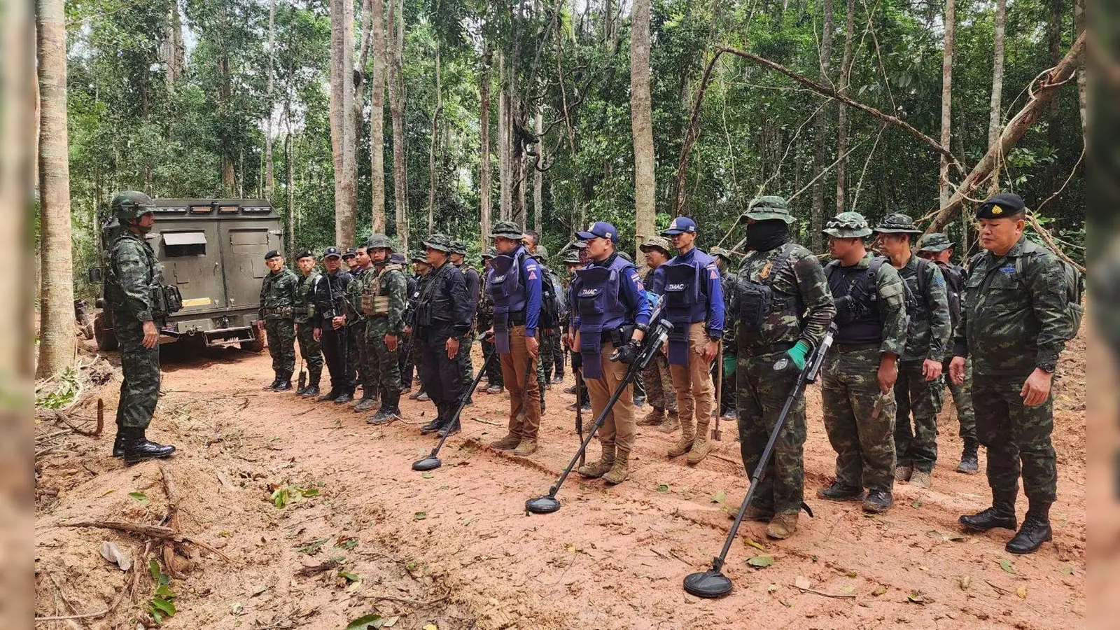 Thailand hatte erst kürzlich Landminen in der umstrittenen Grenzregion entdeckt. (Archivfoto) (Foto: Uncredited/Royal Thai Army/AP/dpa)