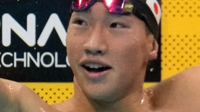 So schnell wie niemand vor ihm: Shin Ohashi. (Foto: Hiro Komae/AP/dpa)