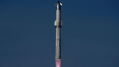 Das Starship von Elon Musk soll bald seinen zehnten Testflug absolvieren. (Foto: Eric Gay/AP/dpa)