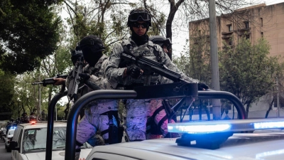 In Teilen von Mexiko-Stadt war eine massive Präsenz der Sicherheitskräfte zu beobachten. (Foto: Félix Márquez/dpa)