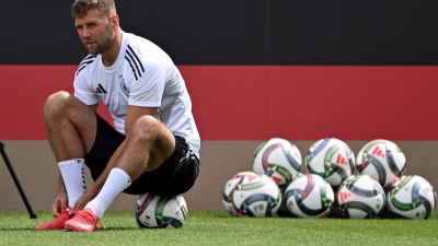 Niclas Füllkrug hat sich erneut verletzt - und verpasst deshalb die Länderspiele. (Archivbild) (Foto: Federico Gambarini/dpa)