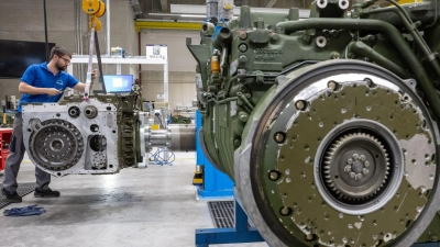Der Panzergetriebehersteller Renk bekommt einen Großauftrag aus Polen. (Archivbild) (Foto: Stefan Puchner/dpa)