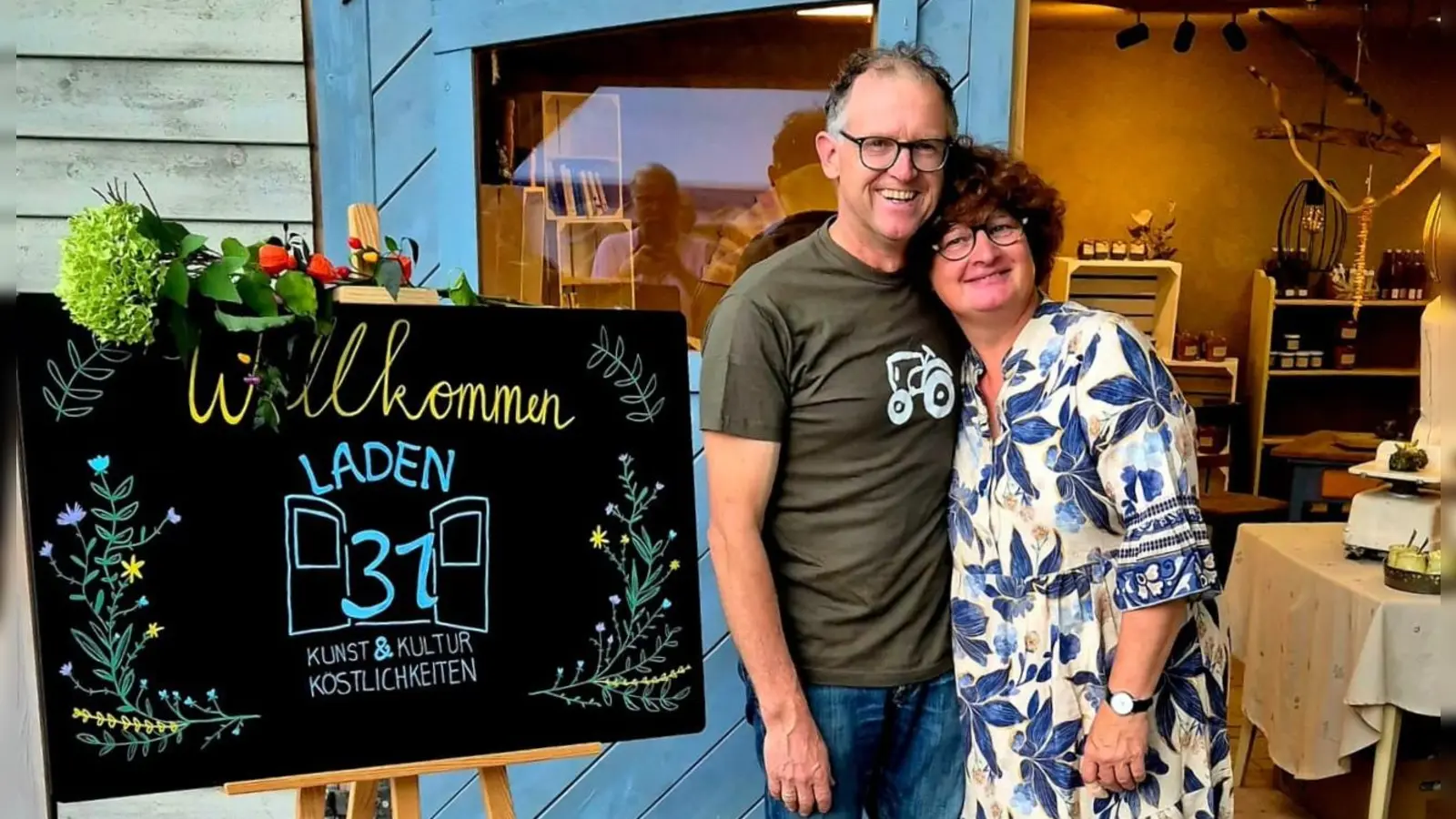 „Laden 31” heißt die renovierte Doppelgarage jetzt, in der Ulrich und Heike Pfänder ihr Hoflädchen eingerichtet haben. (Foto: privat)