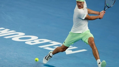 Will bei den Australian Open um seinen ersten Grand-Slam-Turniersieg kämpfen: Alexander Zverev. (Foto: Asanka Brendon Ratnayake/AP/dpa)