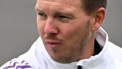 Da geht&#39;s lang zur WM: Julian Nagelsmann beim Training in Herzogenaurach. (Foto: Federico Gambarini/dpa)
