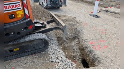 Die Hohlräume wurden beim Bau der neuen Trambahnlinie unter der Fahrbahn entdeckt. (Foto: -/SWM/MVG/dpa)