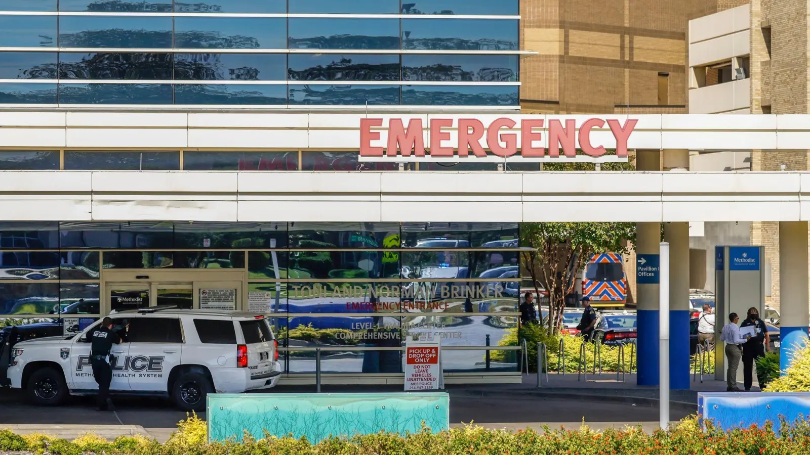 Nach Angaben der Polizei wurden zwei Krankenhausmitarbeiter in Dallas erschossen. (Foto: Liesbeth Powers/The Dallas Morning News via AP/dpa)