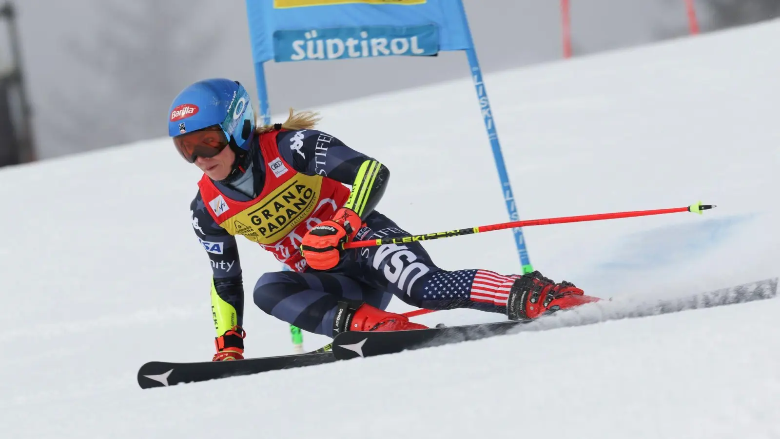 Fuhr am Kronplatz erneut zum Sieg: Mikaela Shiffrin. (Foto: Alessandro Trovati/AP/dpa)