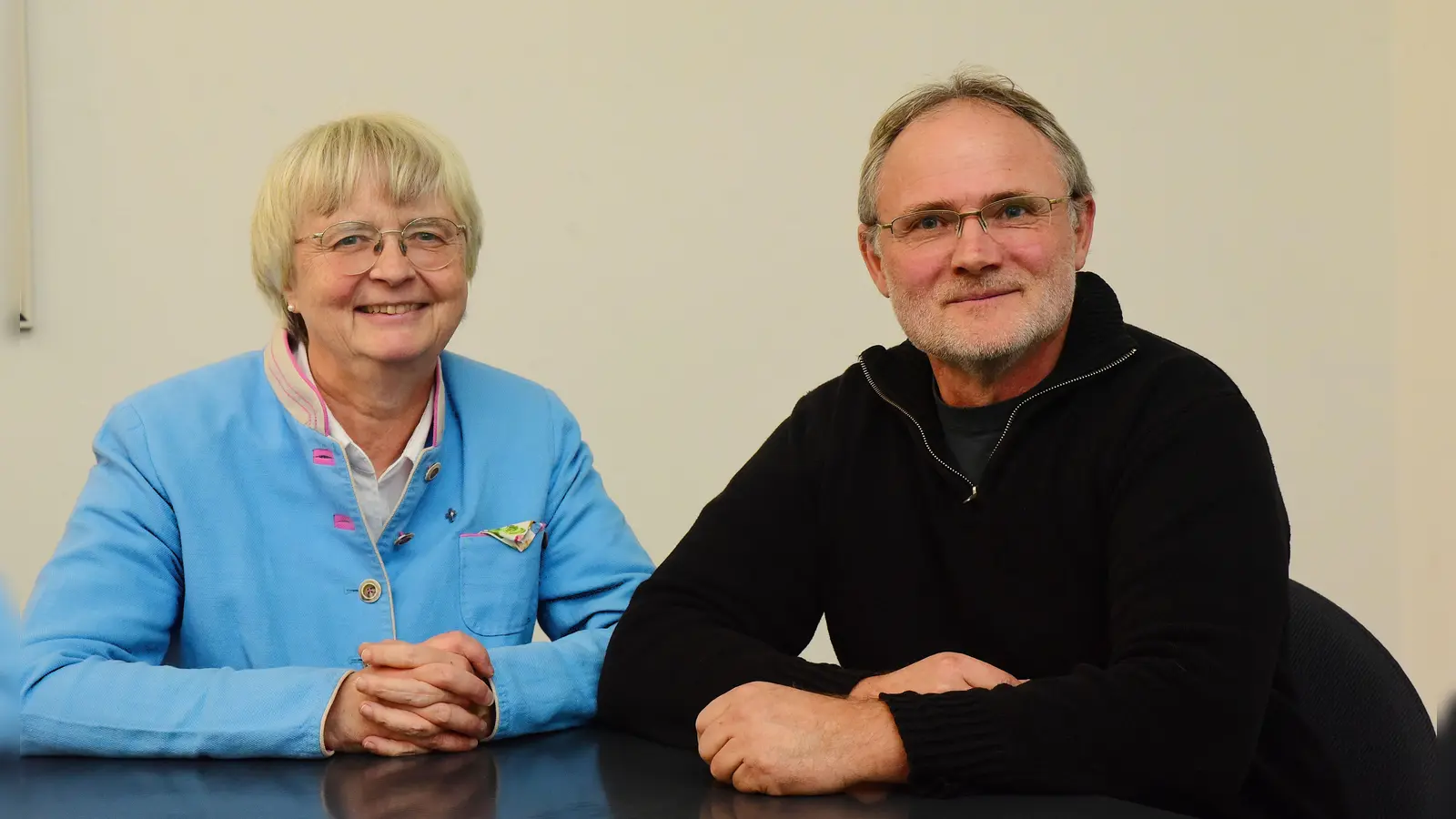 Jutta Holzheuer vom diakonischen Werk und Willi Ulm, Werkstattleiter Diakoneo, wünschen sich für Rothenburg einen inklusiven Ort der Begegnung. (Foto: Irmeli Pohl)
