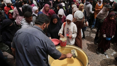 International wurden immer wieder Appelle an Israel gerichtet, die Blockade humanitärer Hilfslieferungen aufzuheben. (Archivbild) (Foto: Abdel Kareem Hana/AP/dpa)