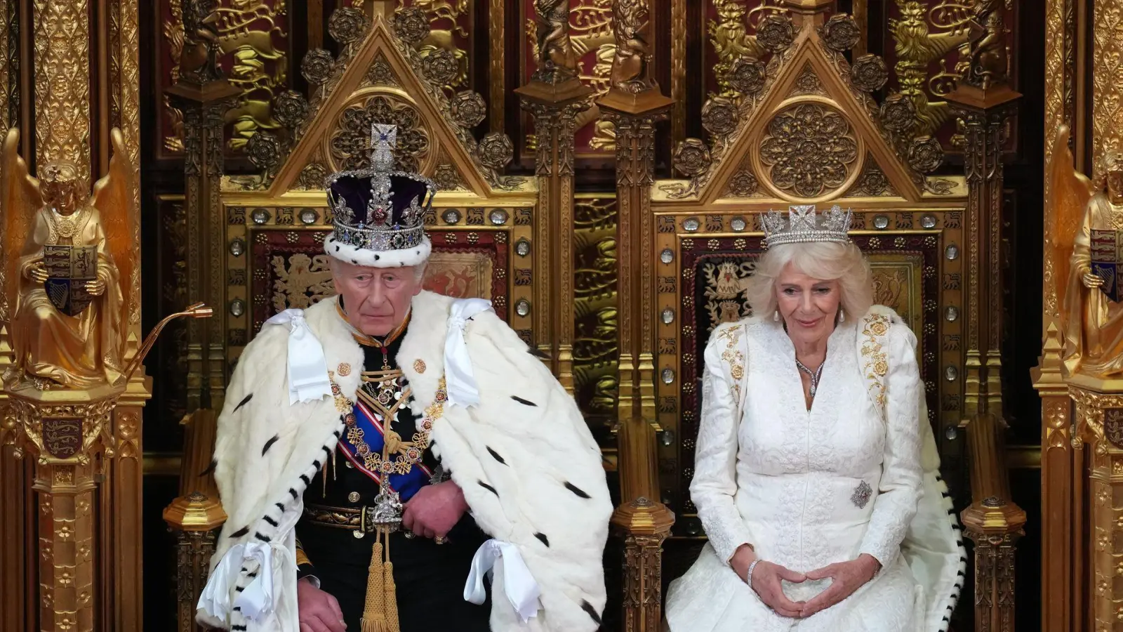 Die „King's Speech“ ist eine jahrhundertealte Tradition.  (Foto: Kirsty Wigglesworth/Pool AP/AP/dpa)