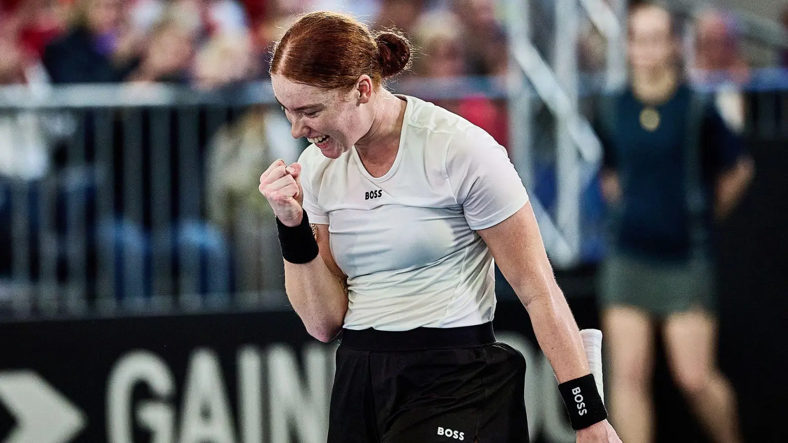 Tennisspielerin Ella Seidel holt für Deutschland im Billie Jean King Cup gegen die Türkei den ersten Sieg.  (Foto: Mathias Schulz/dpa)