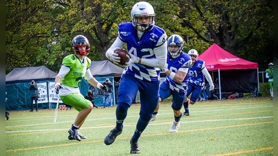 Georg Bürgy gelang im Finale um die deutsche Landesmeisterschaft in Herne ein Touchdown. (Foto: K55 Films)