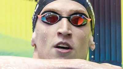 Lukas Märtens war Startschwimmer der 4x200 Meter Freistil-Staffel, die Silber bei der EM gewann. (Archivbild) (Foto: Andreas Gora/dpa)