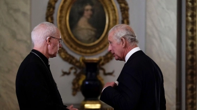 Der Erzbischof von Canterbury ist der höchste Geistliche der anglikanischen Kirche, der König das Oberhaupt. (Archivbild) (Foto: Aaron Chown/Pool PA/AP/dpa)