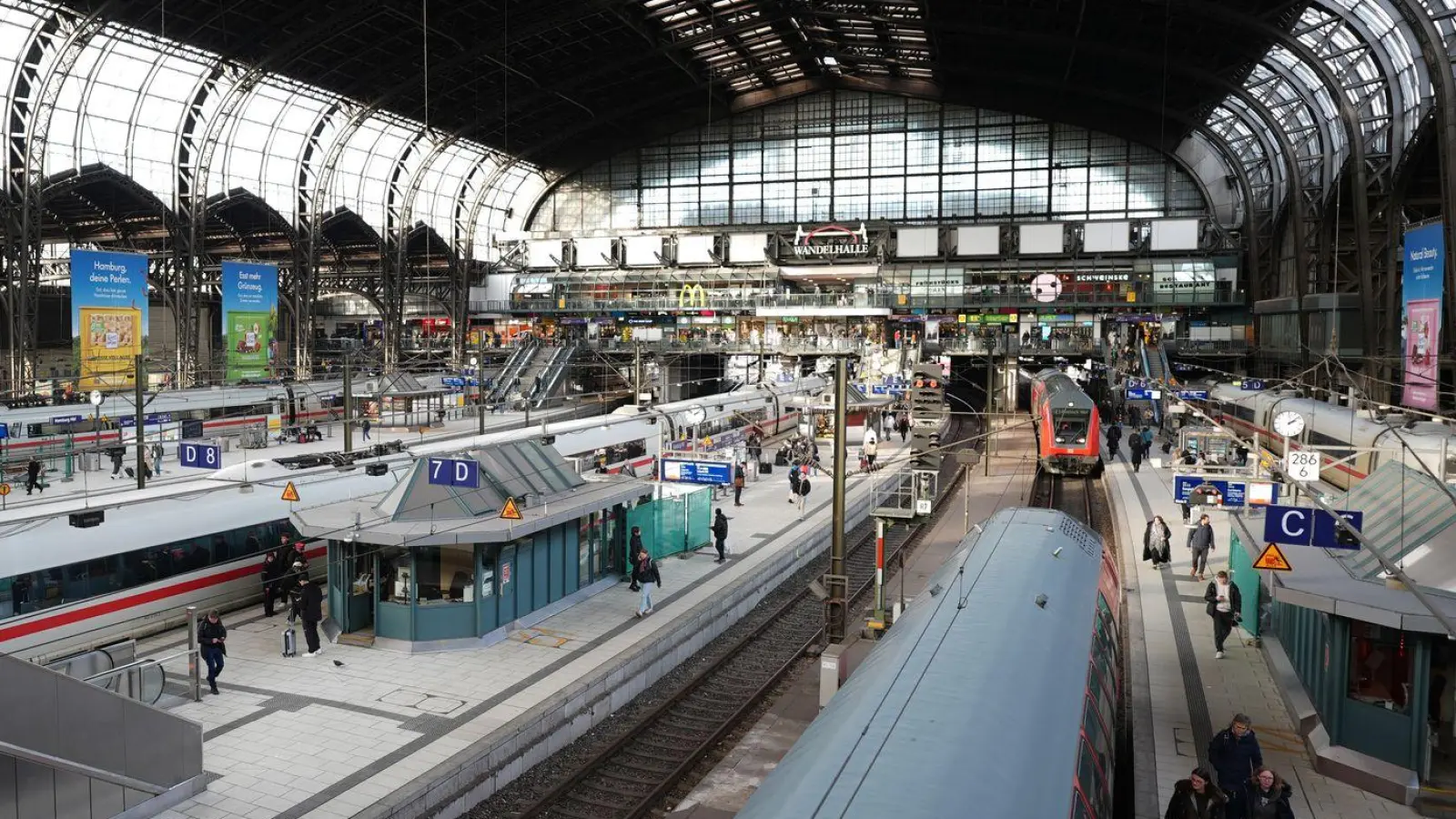 Laut Bahn kann es zu Verspätungen kommen. (Symbolbild) (Foto: Marcus Brandt/dpa)