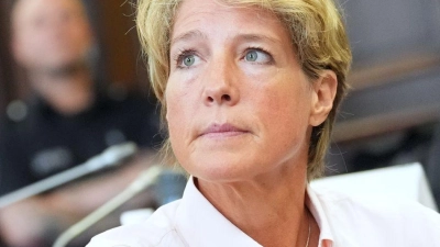 Christina Block steht bereits seit Juli 2025 vor Gericht. (Foto: Marcus Brandt/dpa Pool/dpa)