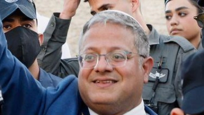 Der israelische Polizeiminister Itamar Ben-Gvir provozierte schon öfter. (Archivbild) (Foto: Jamal Awad/dpa)