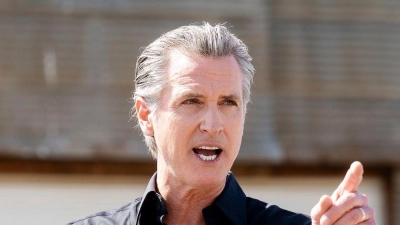 Kaliforniens Gouverneur Gavin Newsom hält das Vorgehen der Trump-Regierung für illegal. (rechtswidrig) (Foto: Noah Berger/AP/dpa)
