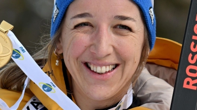 Franziska Preuß ist aktuelle Weltmeisterin in der Verfolgung. (Archivbild) (Foto: Martin Schutt/dpa)