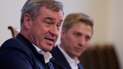 Ministerpräsident Markus Söder sieht eine erfolgreiche Olympia-Bewerbung als „Riesensprung nach vorn“. (Foto: Sven Hoppe/dpa)