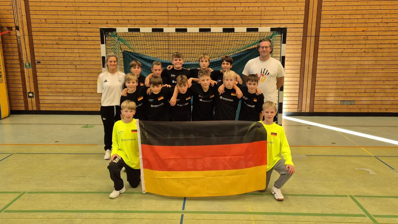 Holen diese Jungs den dritten Weltmeistertitel in die Stadt? Sie spielen jedenfalls am kommenden Sonntag bei der Hauptrunde der Handball-Mini-WM. (Foto: Holger Hassel)