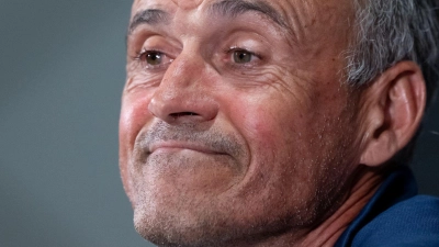 Der allseits bewunderte Luis Enrique sagt vor dem Finale: „Ich bin kein Star als Trainer.“ (Foto: Sven Hoppe/dpa)