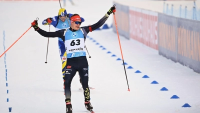 Biathlon-Weltcup in Ruhpolding: Benedikt Doll wird Zweiter im Sprint. (Foto: Sven Hoppe/dpa)