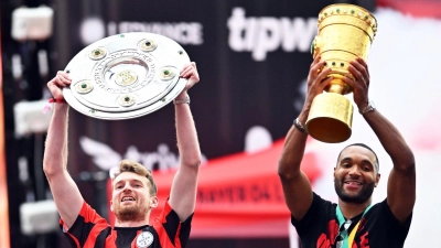 Meister, Pokalsieger - und jetzt der Supercup für Bayer 04? (Foto: Marius Becker/dpa)