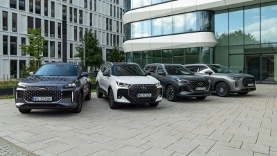 Von Kompakt- bis zur gehobenen Mittelklasse: Der chinesische Hersteller Chery will ab 2027 in Deutschland vier Tiggo-SUVs als Voll- oder Plug-in-Hybride anbieten. (Foto: Chery/dpa-tmn)