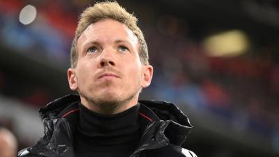 Münchens Trainer Julian Nagelsmann am Spielfeldrand. (Foto: Sven Hoppe/dpa)