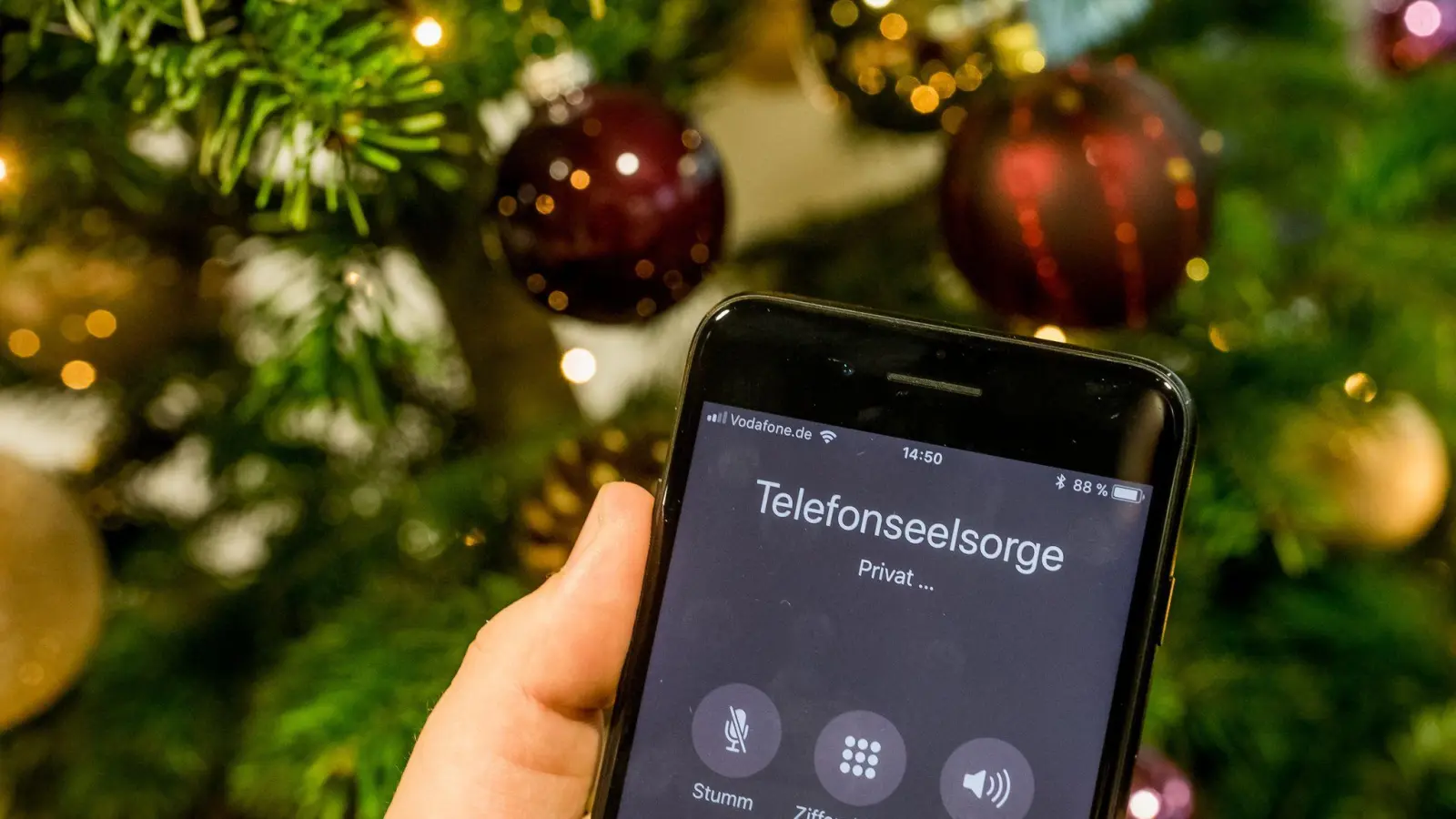 Die Telefonseelsorge bietet Anrufenden Hilfe. (Symbolbild) (Foto: Michael Kappeler/dpa)