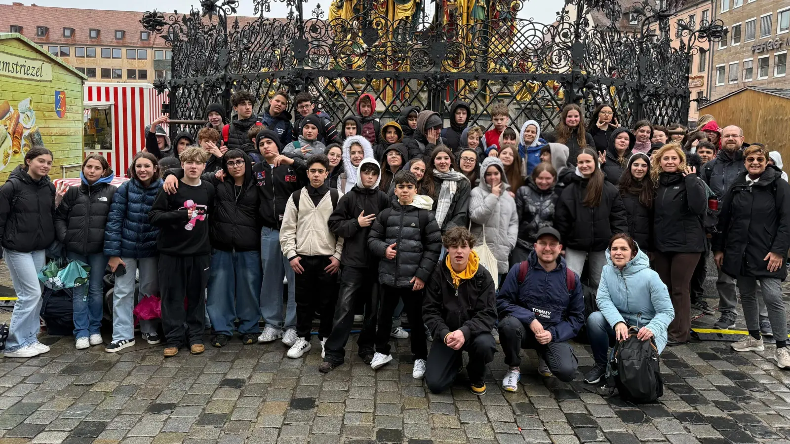 Im Rahmen des Schüleraustausches stand auch Besuch in Nürnberg auf dem Programm. (Foto: Olaf Dietz)