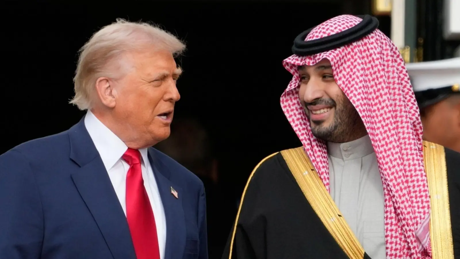 US-Präsident Donald Trump empfing den saudischen Kronprinzen Mohammed bin Salman im Weißen Haus. (Foto: Mark Schiefelbein/AP/dpa)