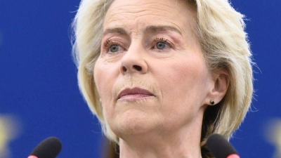 Die Erwartungen an die Rede der EU-Kommissionspräsidentin waren groß.  (Foto: Pascal Bastien/AP/dpa)